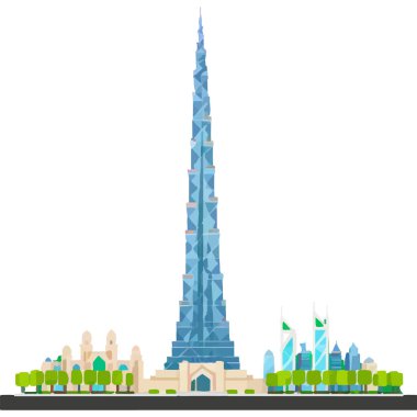 Burç Halife Dubai 'deki en uzun gökdelendir, modern mimari ve lüks sergilenmektedir..