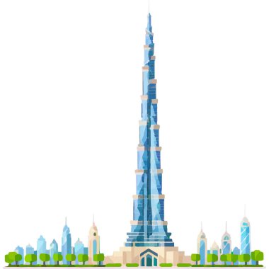 Burç Halife Dubai 'deki en uzun gökdelendir, modern mimari ve lüks sergilenmektedir..