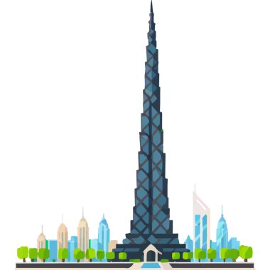 Burç Halife Dubai 'deki en uzun gökdelendir, modern mimari ve lüks sergilenmektedir..