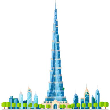 Burç Halife Dubai 'deki en uzun gökdelendir, modern mimari ve lüks sergilenmektedir..