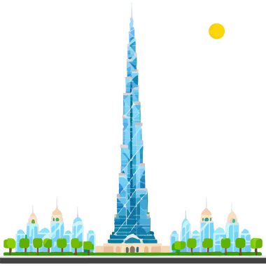 Burç Halife Dubai 'deki en uzun gökdelendir, modern mimari ve lüks sergilenmektedir..