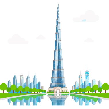 Burç Halife Dubai 'deki en uzun gökdelendir, modern mimari ve lüks sergilenmektedir..