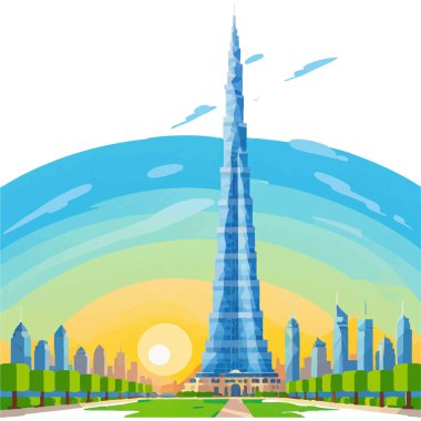 Burç Halife Dubai 'deki en uzun gökdelendir, modern mimari ve lüks sergilenmektedir..