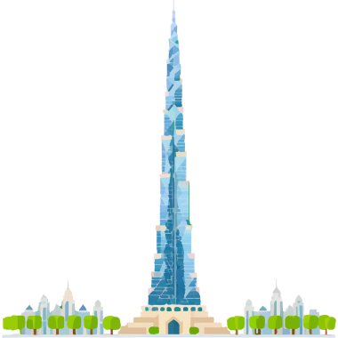 Burç Halife Dubai 'deki en uzun gökdelendir, modern mimari ve lüks sergilenmektedir..