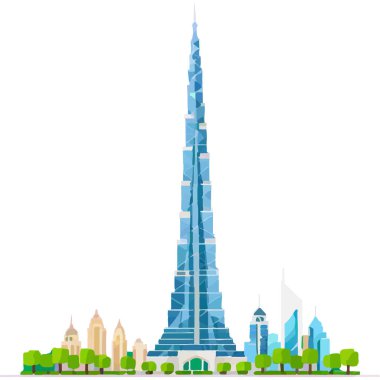 Burç Halife Dubai 'deki en uzun gökdelendir, modern mimari ve lüks sergilenmektedir..