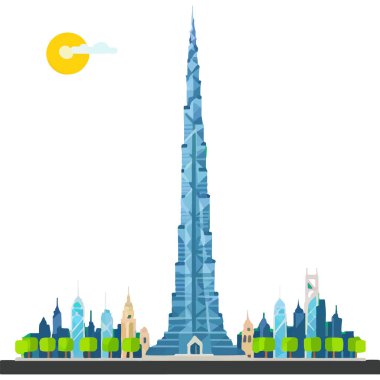 Burç Halife Dubai 'deki en uzun gökdelendir, modern mimari ve lüks sergilenmektedir..