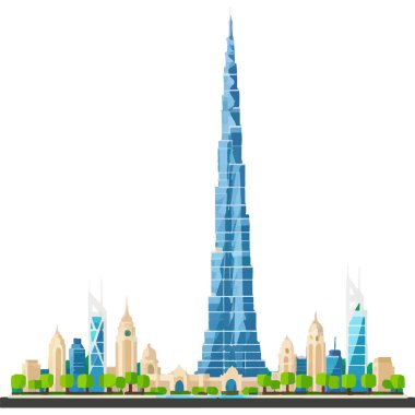 Burç Halife Dubai 'deki en uzun gökdelendir, modern mimari ve lüks sergilenmektedir..