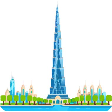 Burç Halife Dubai 'deki en uzun gökdelendir, modern mimari ve lüks sergilenmektedir..