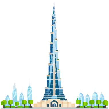 Burç Halife Dubai 'deki en uzun gökdelendir, modern mimari ve lüks sergilenmektedir..