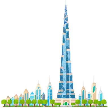 Burç Halife Dubai 'deki en uzun gökdelendir, modern mimari ve lüks sergilenmektedir..