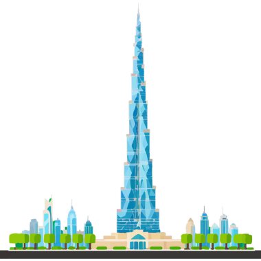 Burç Halife Dubai 'deki en uzun gökdelendir, modern mimari ve lüks sergilenmektedir..