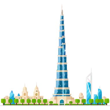 Burç Halife Dubai 'deki en uzun gökdelendir, modern mimari ve lüks sergilenmektedir..