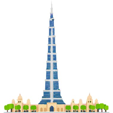 Burç Halife Dubai 'deki en uzun gökdelendir, modern mimari ve lüks sergilenmektedir..