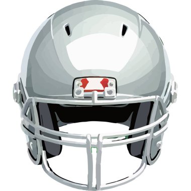 Yoğun spor karşılaşmalarında koruma sağlamak için tasarlanmış sağlam bir futbol kaskı..