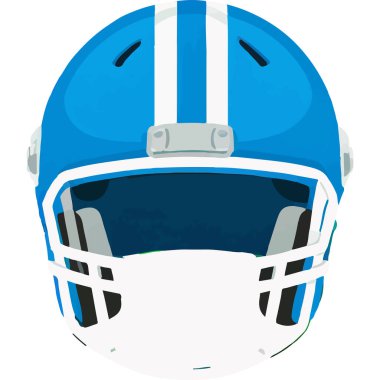 A sturdy football helmet designed to provide protection during intense sports matches. clipart