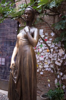 Verona 'daki Juliet Heykeli Venedik Resim Arkaplanı