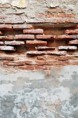 Arkaplan için beton duvar desenli tuğla duvar                                                                                                                         