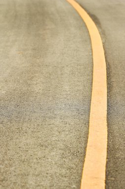 Boş karayolu asfalt yol dokusu. Üstte görüntü.