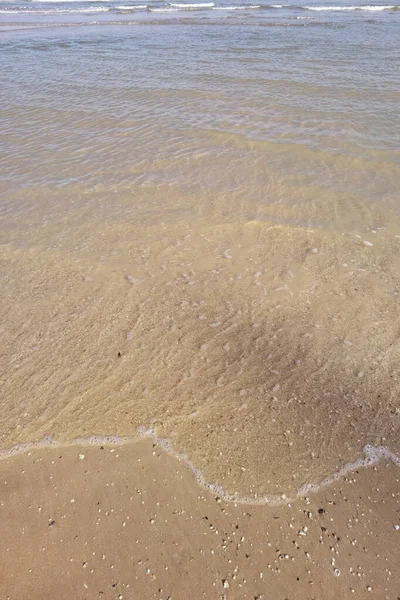 Meereswogen Sandstrand — Stockfoto