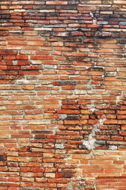 Tuğla duvarların dokusu     