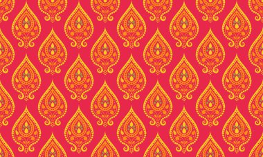 Paisley Paradise Geometrik Şekilleri Duvar Kağıdı Arkaplanı İçin Kusursuz Desen