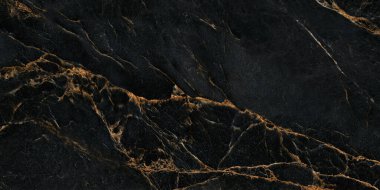 Seramik duvar, döşeme döşemeleri ve 3D PBR materyalleri gibi pek çok amaç için kullanılan pek çok altın detaya sahip doğal siyah mermer yapı..