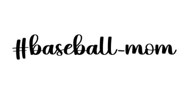 Beyzbol annesi anne vektör çizim işareti