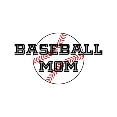 Beyzbol annesi anne vektör çizim işareti