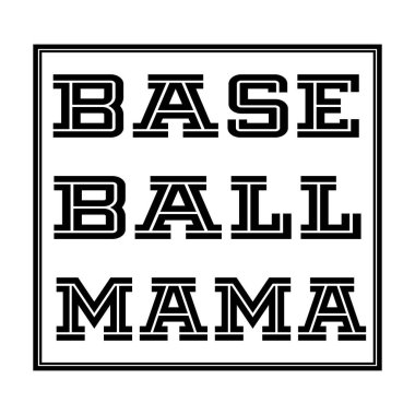 Beyzbol annesi anne vektör çizim işareti