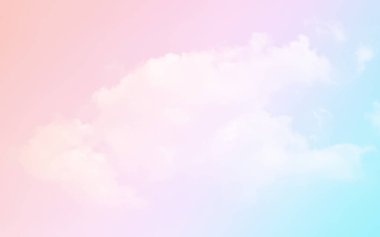Bulut ve gökyüzü pastel renkli bir arka plan ve duvar kağıdı, soyut gökyüzü arkaplanı tatlı renklerde..