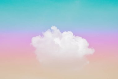 Bulut ve gökyüzü pastel renkli bir arka plan ve duvar kağıdı, soyut gökyüzü arkaplanı tatlı renklerde..