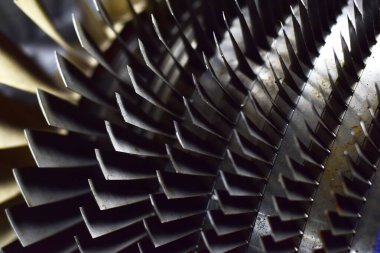 Uçak pervane motorunun prototipi Tayland 'da eğitim görmek için uçak bakım sınıfında sergilenmektedir..