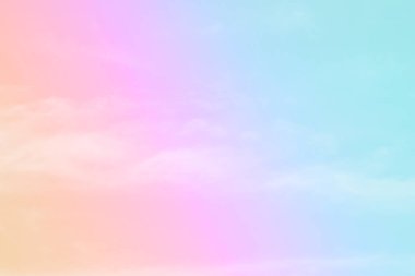 Bulut ve gökyüzü pastel renkli bir arka plan ve duvar kağıdı, soyut gökyüzü arkaplanı tatlı renklerde..