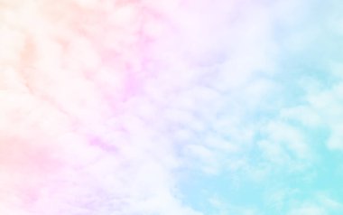 Bulut ve gökyüzü pastel renkli bir arka plan ve duvar kağıdı, soyut gökyüzü arkaplanı tatlı renklerde..