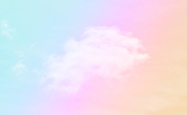Bulut ve gökyüzü pastel renkli bir arka plan ve duvar kağıdı, soyut gökyüzü arkaplanı tatlı renklerde..