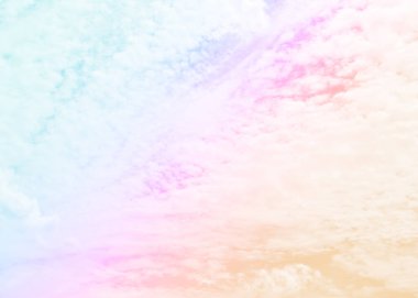 Bulut ve gökyüzü pastel renkli bir arka plan ve duvar kağıdı, soyut gökyüzü arkaplanı tatlı renklerde..