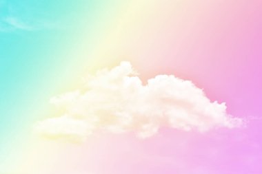 Bulut ve gökyüzü pastel renkli bir arka plan ve duvar kağıdı, soyut gökyüzü arkaplanı tatlı renklerde..
