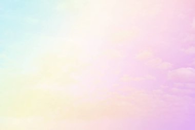 Bulut ve gökyüzü pastel renkli bir arka plan ve duvar kağıdı, soyut gökyüzü arkaplanı tatlı renklerde..