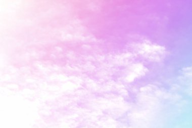 Bulut ve gökyüzü pastel renkli bir arka plan ve duvar kağıdı, soyut gökyüzü arkaplanı tatlı renklerde..