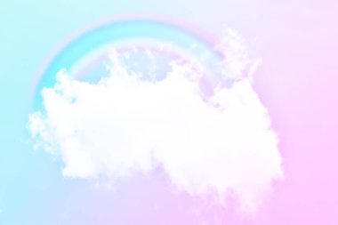 Fantezi büyülü manzara gökkuşağı soyut renkli arkaplan ve duvar kağıdıyla. 