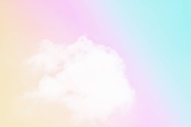 Bulut ve gökyüzü pastel renkli bir arka plan ve duvar kağıdı, soyut gökyüzü arkaplanı tatlı renklerde..