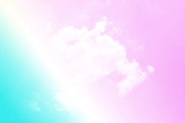 Bulut ve gökyüzü pastel renkli bir arka plan ve duvar kağıdı, soyut gökyüzü arkaplanı tatlı renklerde..