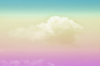 Bulut ve gökyüzü pastel renkli bir arka plan ve duvar kağıdı, soyut gökyüzü arkaplanı tatlı renklerde..