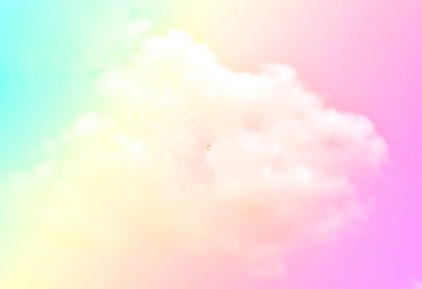 Bulut ve gökyüzü pastel renkli bir arka plan ve duvar kağıdı, soyut gökyüzü arkaplanı tatlı renklerde..