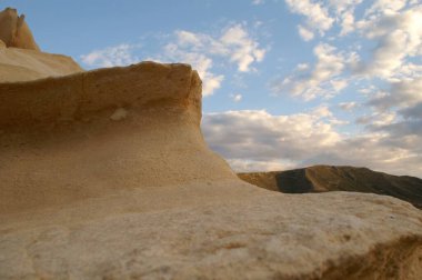 Duna fosilizada en Almeria ,playazo Cabo de gata clipart