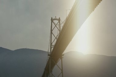 Vancouver, Kanada 'daki ünlü Lions Gate Köprüsü