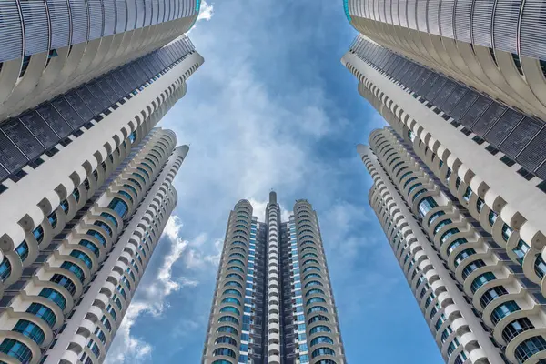 Kuala Lumpur Malezya Prezervatifli Modern Gökdelen Binalar Stok Fotoğraf
