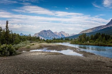 Buzul Ulusal Parkı 'nın sıradağları, Montana ABD