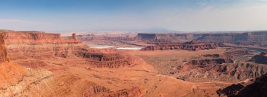 Utah 'taki Ölü At Noktası Eyalet Parkı' nda panoramik manzara