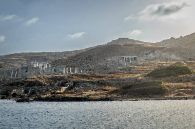 Arkeolojik alan. Delos, Yunanistan, bir dünya mirası sahasının